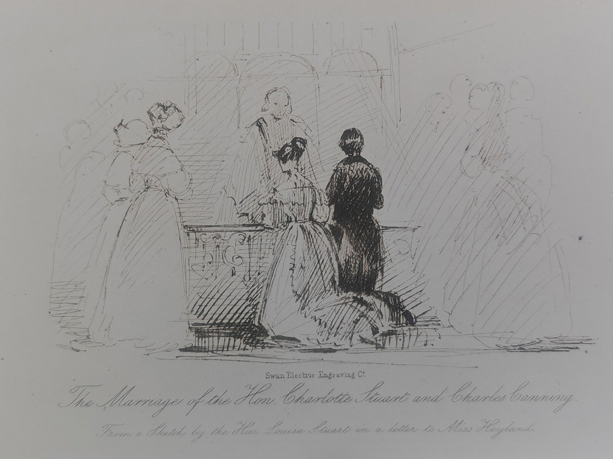 Louisa Waterford Sketch of Charlotte Canning’s&nbsp;Wedding